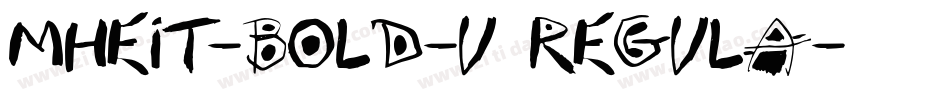 MHeiT-Bold-U regula字体转换